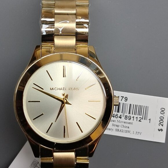 Michael Kors Gold-Tone Slim Runway Watch - MK3179 - #65 - Picture 2 of 7